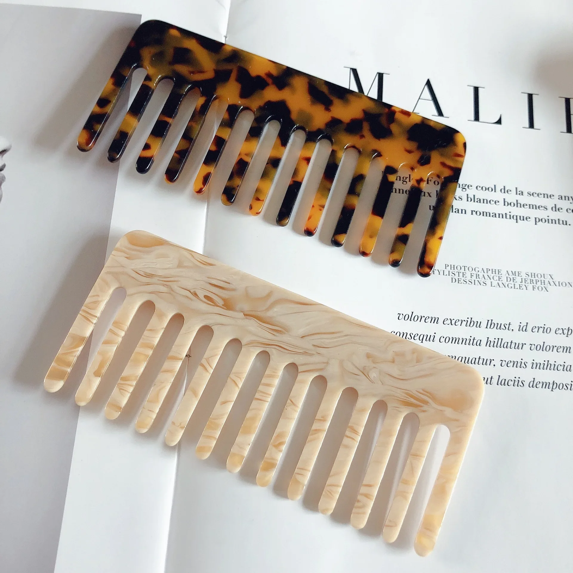 Hair Care Korean Products - Korean Fashion Acetate Colorful Hairdressing Comb