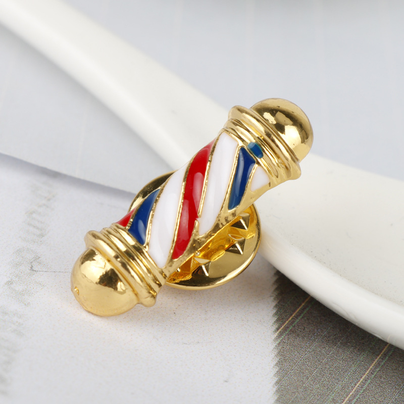 Hair Care Kit - Classic Badge Brooch Pin Barber Shop