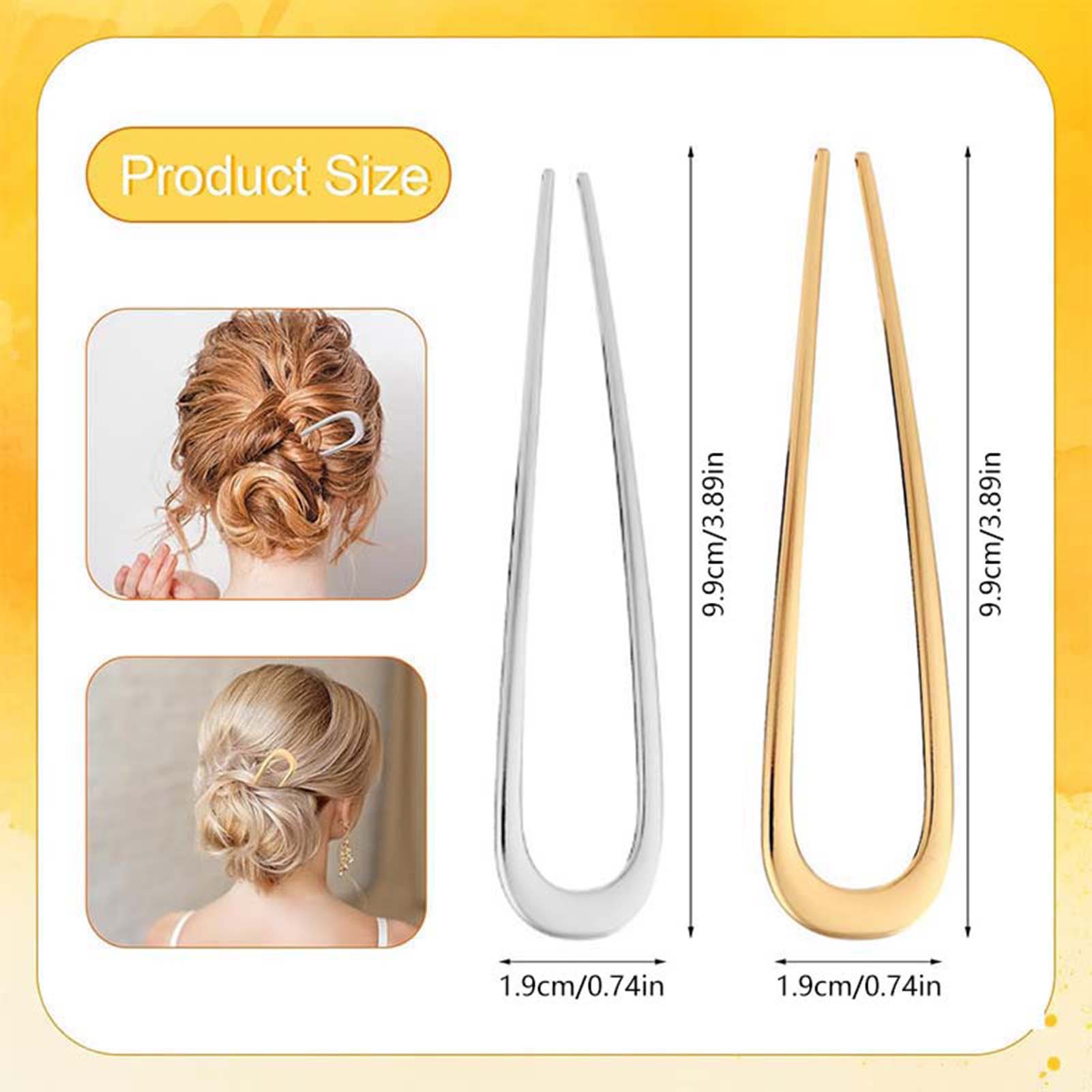French U Shaped Hair Pins Vint - Hair Care Kit 评论和价格