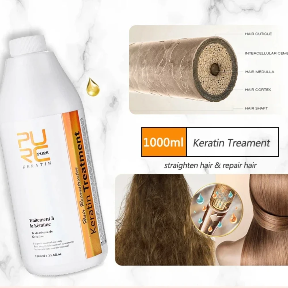 PURC Keratin Hair Straightenin - Hair Care For Curly Dry Hair 评论和价格