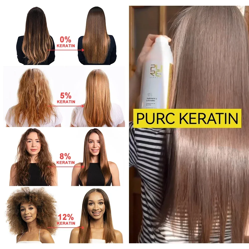 PURC Keratin Hair Straightenin - Hair Care For Curly Dry Hair 评论和价格