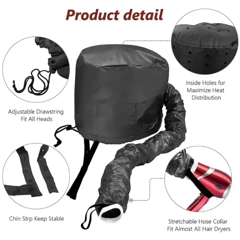 Portable Hair Bonnet Dryer Cap - Hair Care For Curly Dry Hair 评论和价格