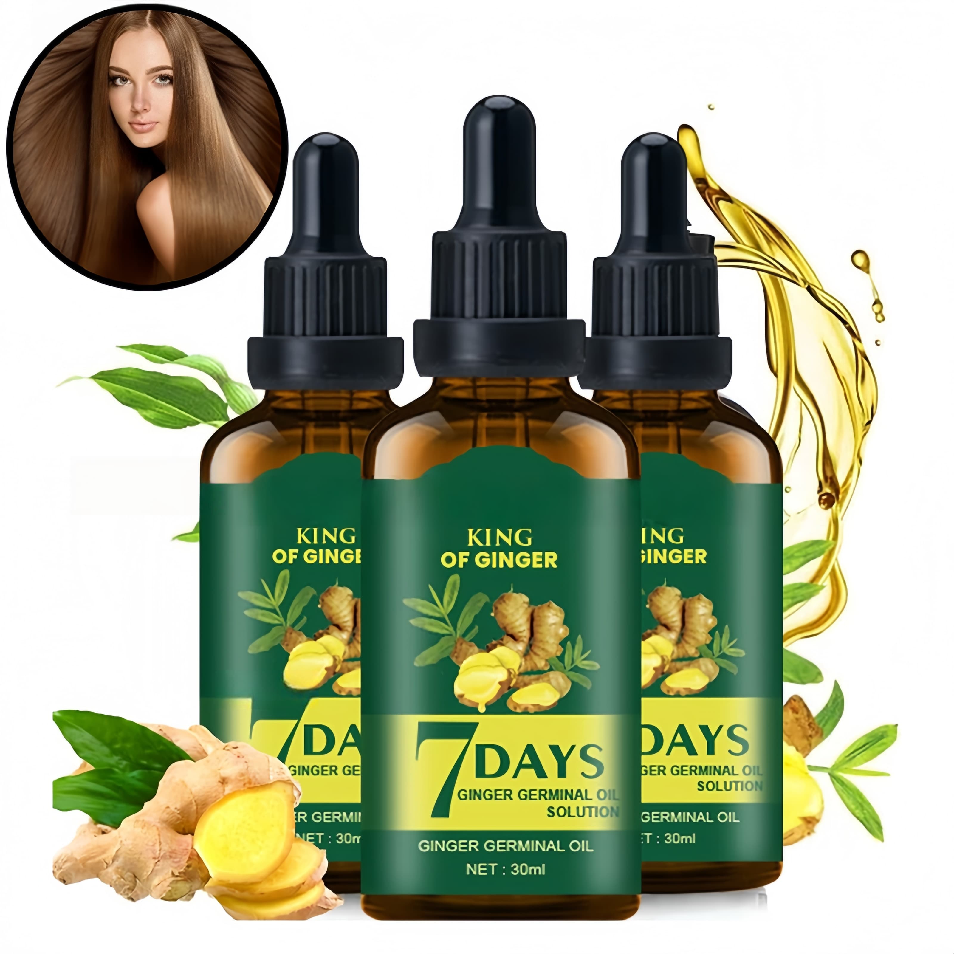 Hair Growth Oil Ginger Biotin  - Hair Care Fragrance Essential Oil 评论和价格