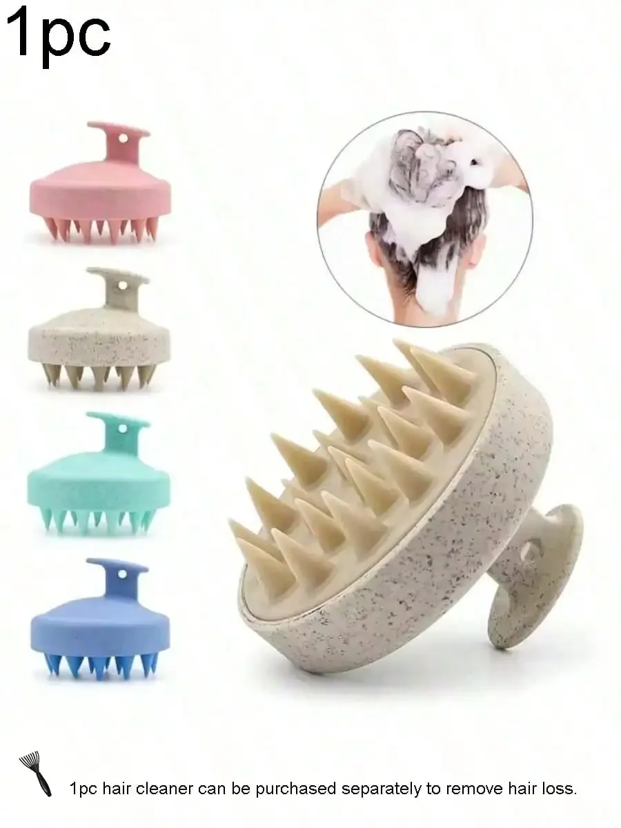 1pc Soft Silicone Scalp Massag - Hair Care For Curly Dry Hair 评论和价格