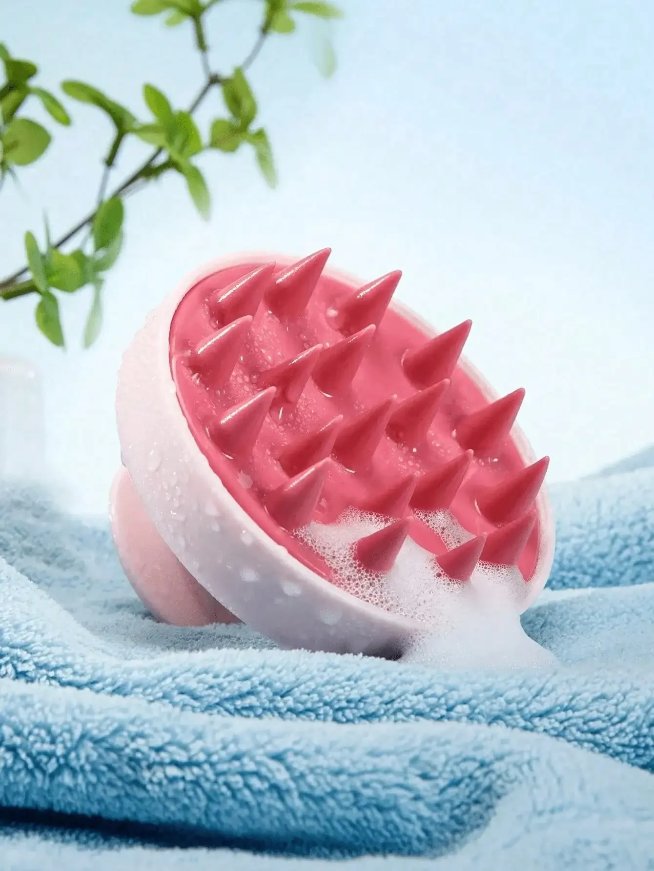 1pc Soft Silicone Scalp Massag - Hair Care For Curly Dry Hair 评论和价格