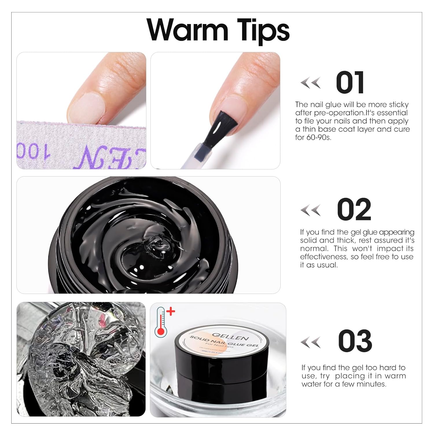 GELLEN Nail Solid Glue Builder - Hair Care Gel 评论和价格