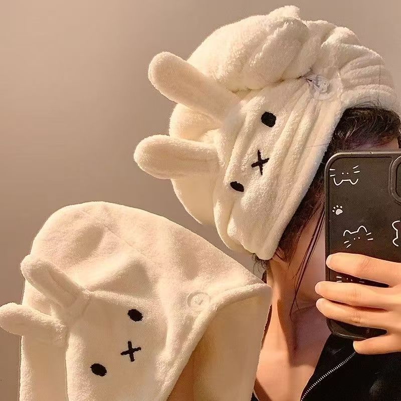 Cute Rabbit Ear Hat Miffy Dry  - Hair Care Good Hair 评论和价格