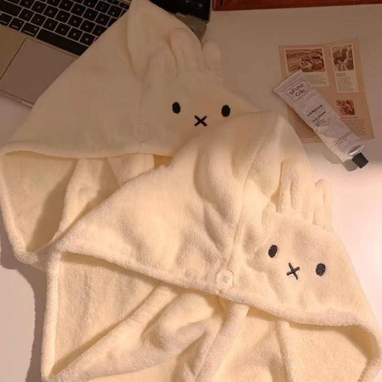 Cute Rabbit Ear Hat Miffy Dry  - Hair Care Good Hair 评论和价格