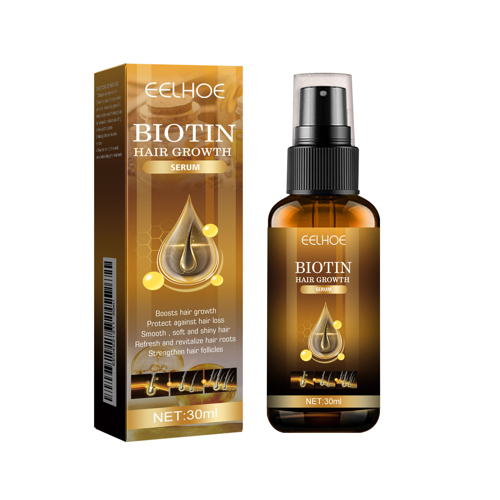 EELHOE Biotin Hair Growth Seru - Hair Care Natural Products 评论和价格
