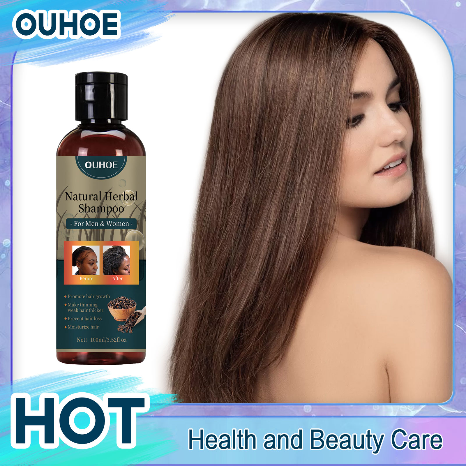 OUHOE Hair Growth Shampoo Anti - Hair Care Dandruff 评论和价格