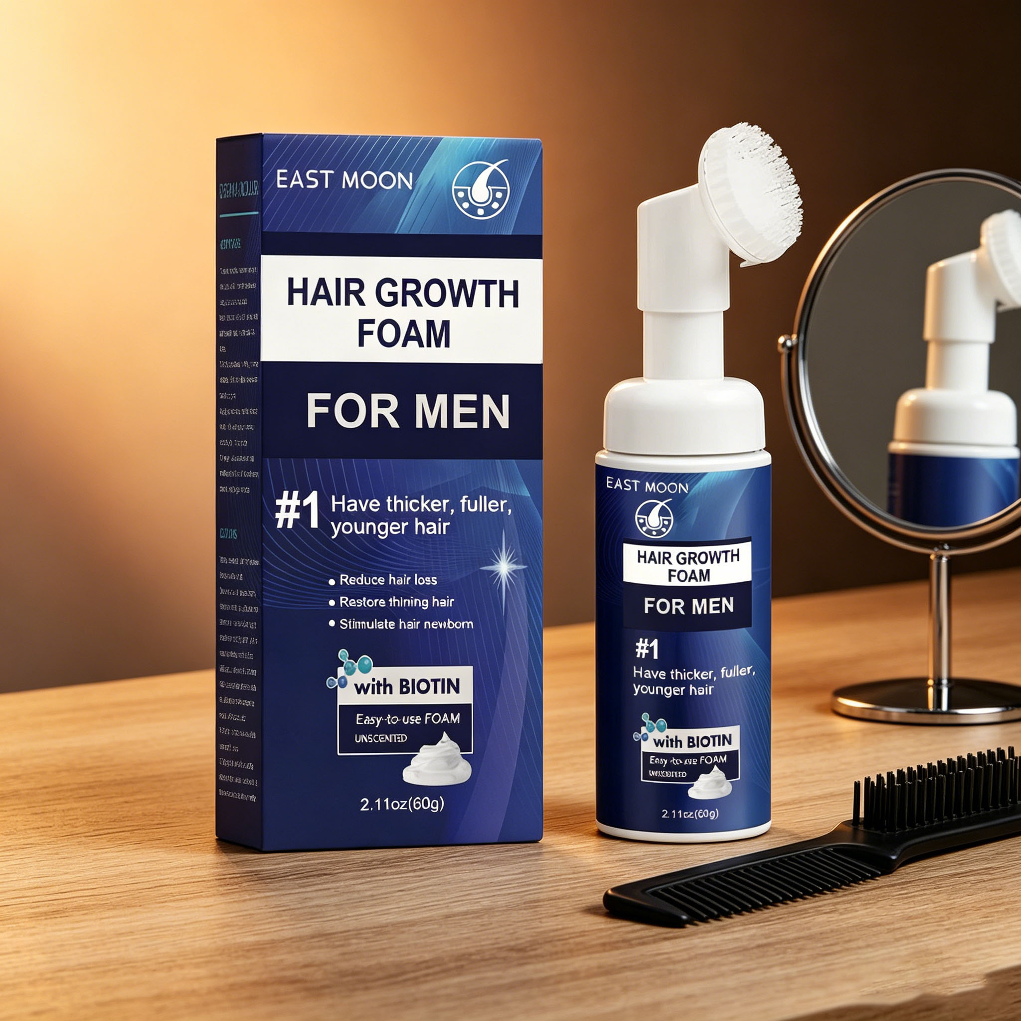 Hair Growth Foam Silicone Brus - Hair Care For Hair Loss 评论和价格