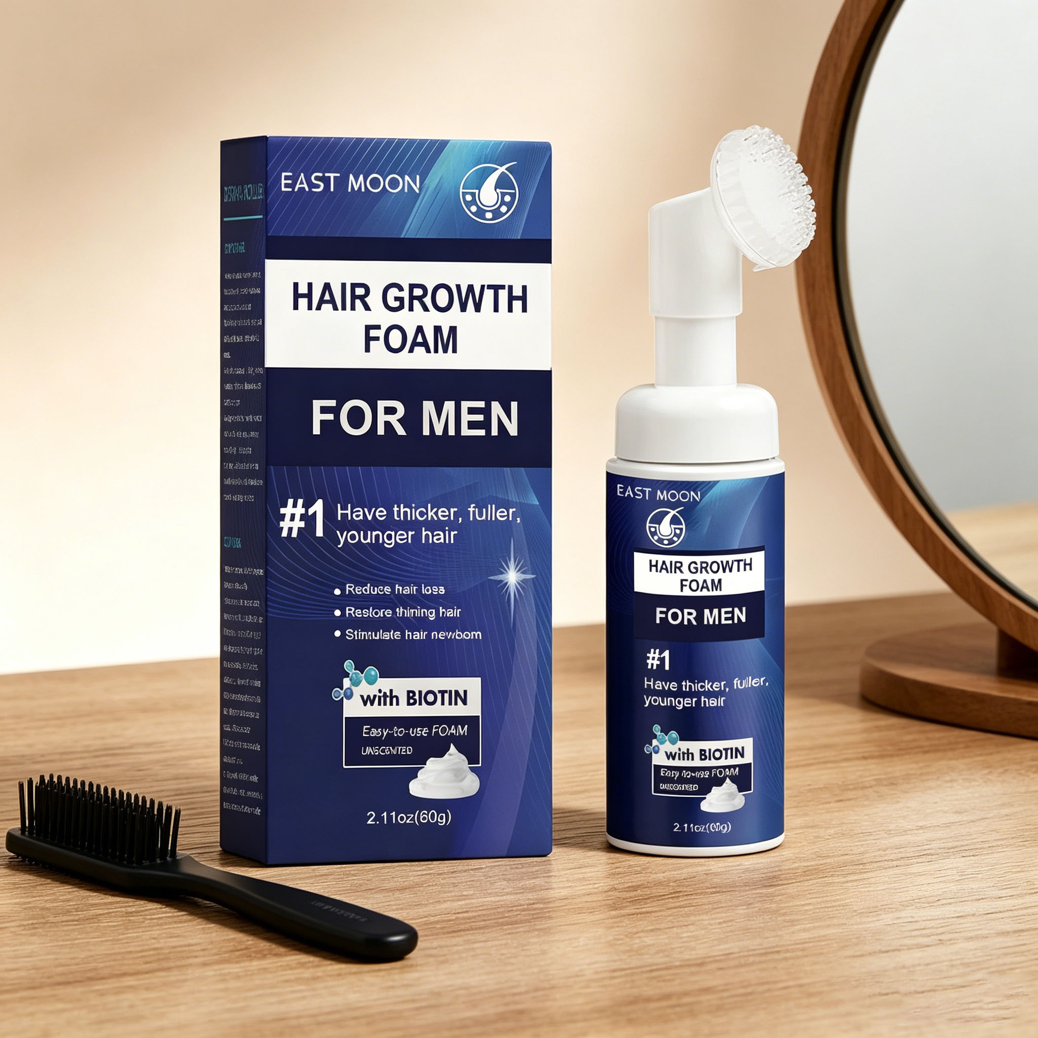 Hair Growth Foam Silicone Brus - Hair Care For Hair Loss 评论和价格