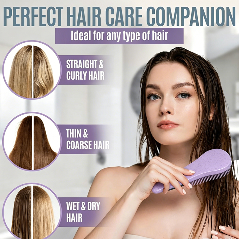 Wheat Straw Scalp Massage Brus - Hair Care Kit 评论和价格