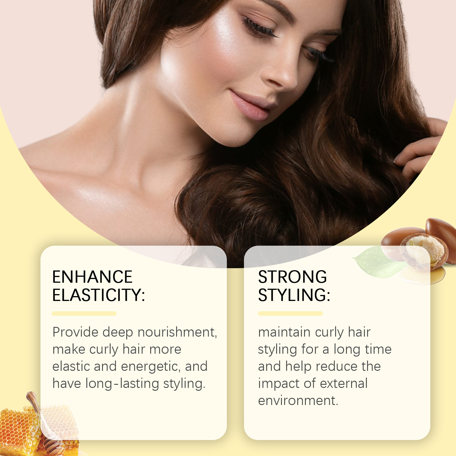 Curly Hair Care Cream Big Wave - Hair Care For Curly Dry Hair 评论和价格