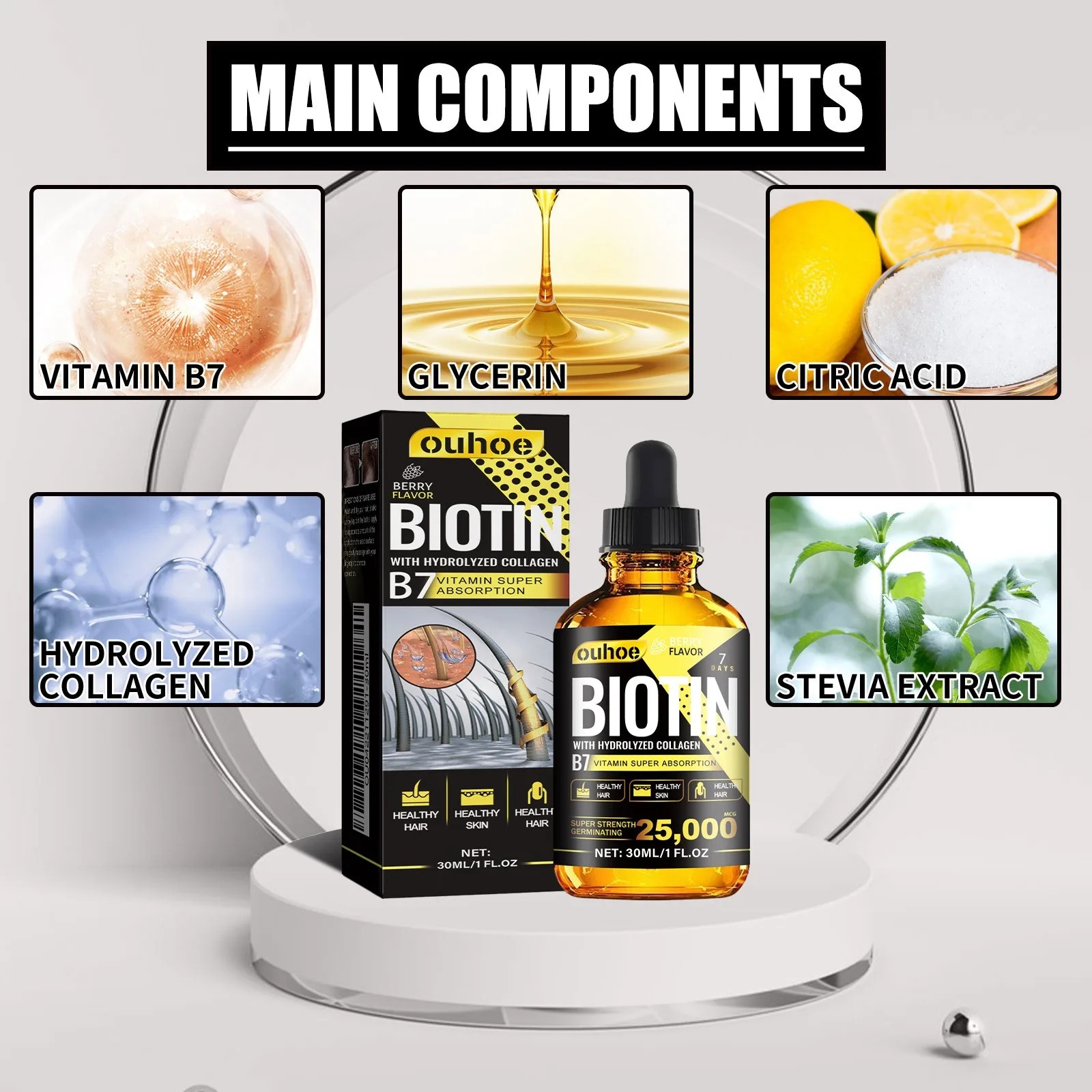 Collagen B7 Vitamin Hair Growt - Hair Care Fragrance Essential Oil 评论和价格