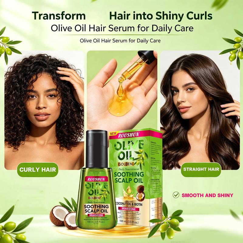 100ml Olive Oil Scalp Oil Smoo - Hair Care Fragrance Essential Oil 评论和价格
