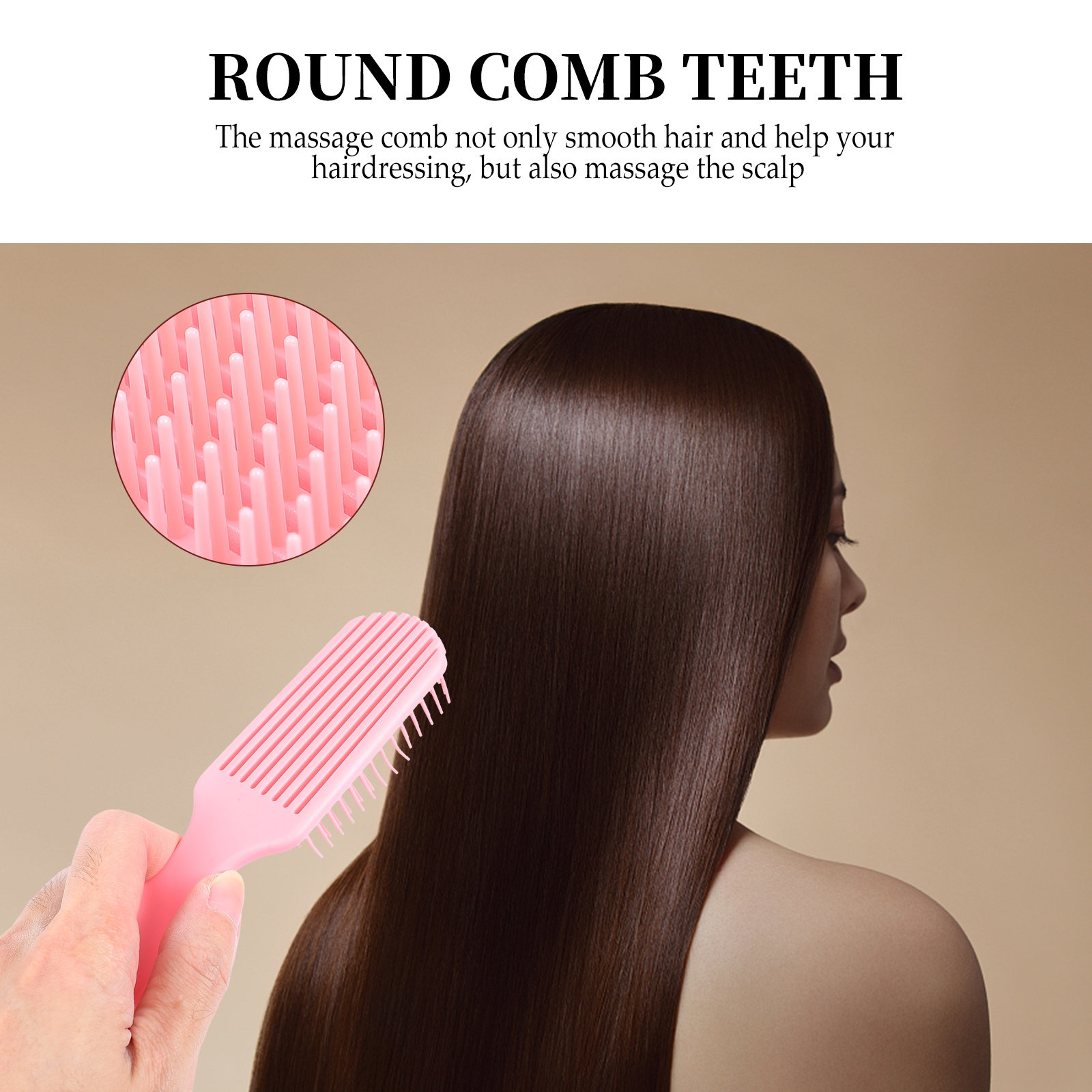 2Pcs Massage Comb Hairdressing - Hair Care For Curly Dry Hair 评论和价格