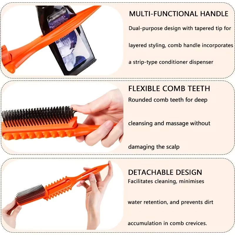 2PCS Hair Care Set Detangling  - Hair Care For Curly Dry Hair 评论和价格