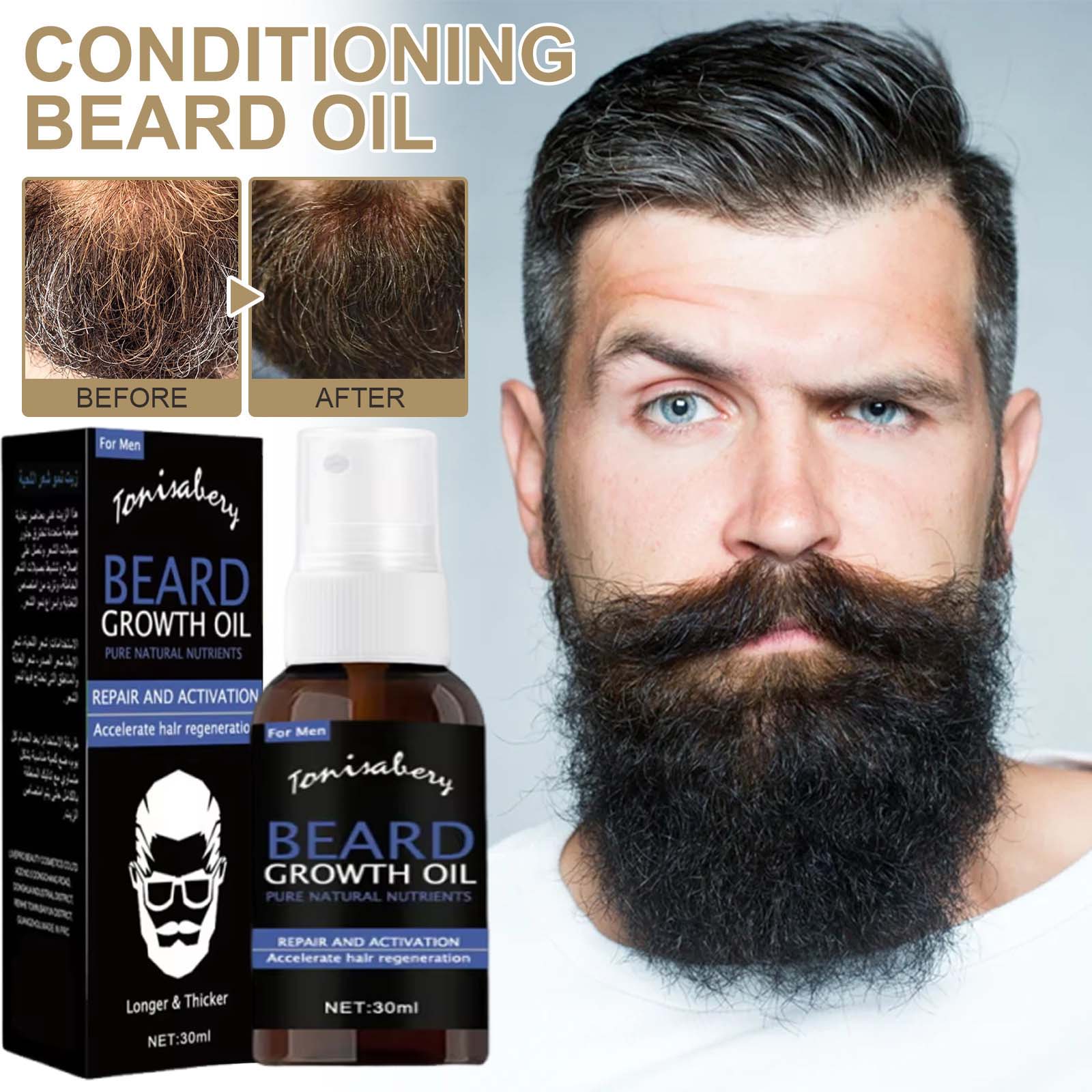 Beard Growth Oil Beard Wax Bal - Hair Care Natural Products 评论和价格
