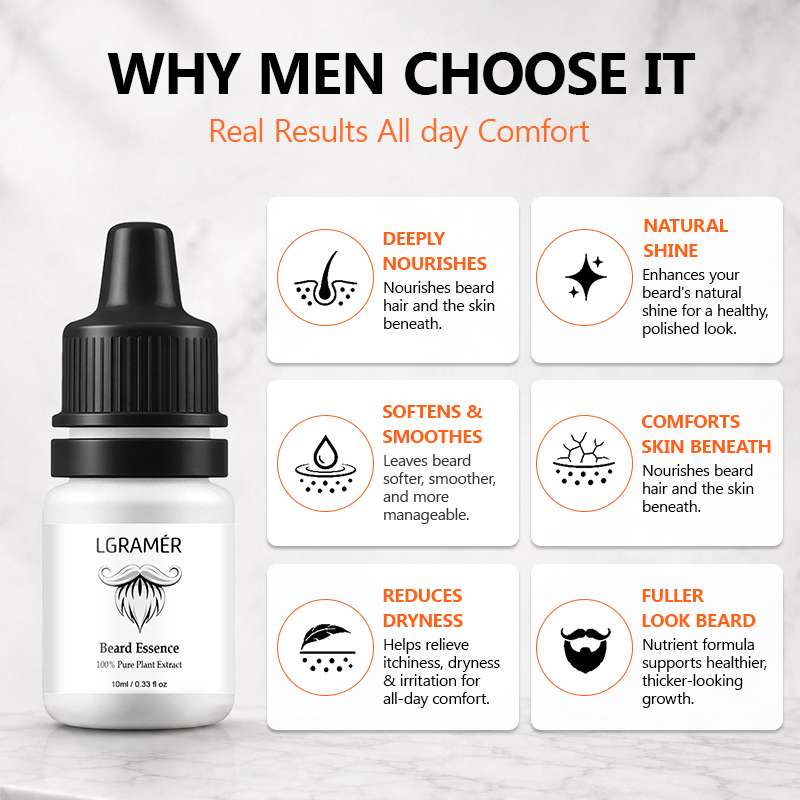 Men's Beard Growth Serum Nouri - Hair Care Oil Serum 评论和价格