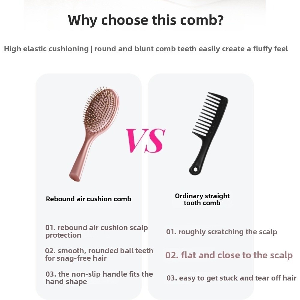4 Styles Air Cushion Comb Plas - Hair Care Barber Daily 评论和价格