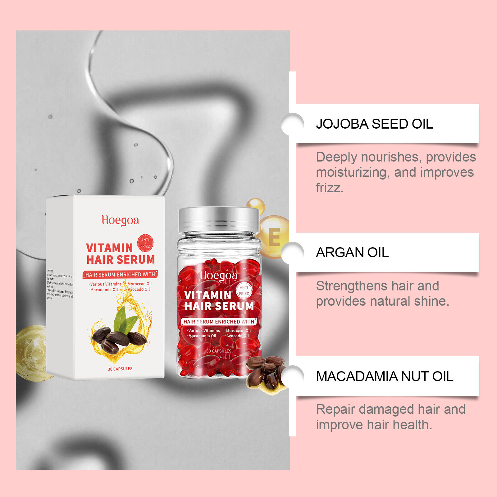 Vitamin Hair Care Serum Capsul - Hair Care Oil Serum 评论和价格