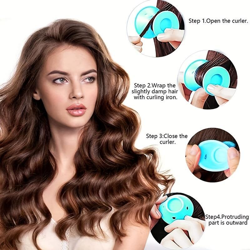 10pcs hair curler  Magic Silic - Hair Care For Curly Dry Hair 评论和价格