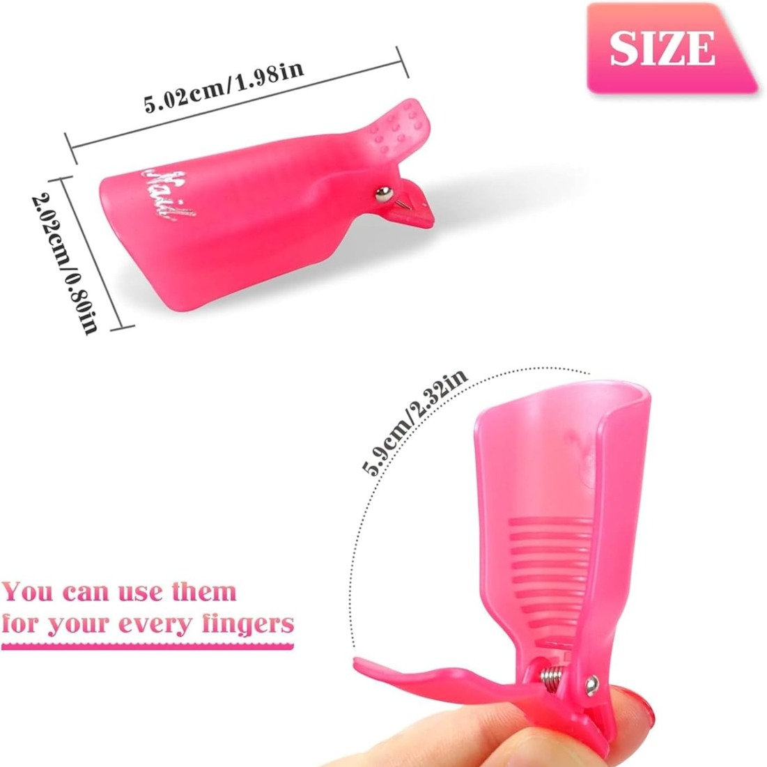 10 Pcs Nail Polish Remover Cli - Hair Care Gel 评论和价格